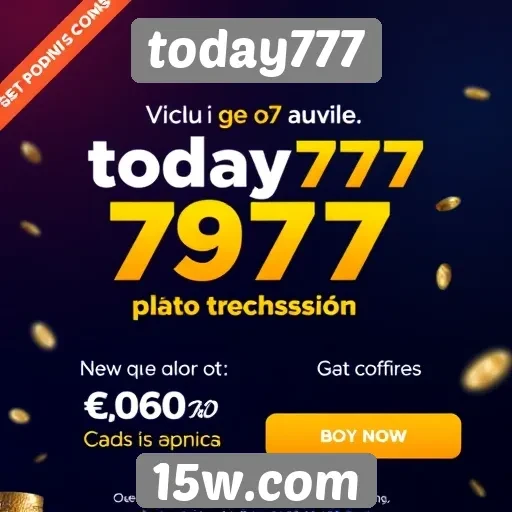 Novas promoções e bônus do today777